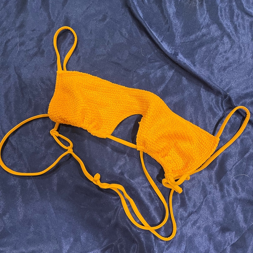 Orange bathing suit top from pacsun